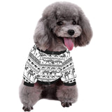 Camel polynesian tribal pattern All Over Print Pet Dog Round Neck Fuzzy Shirt