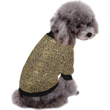 Snake skin pattern All Over Print Pet Dog Round Neck Fuzzy Shirt