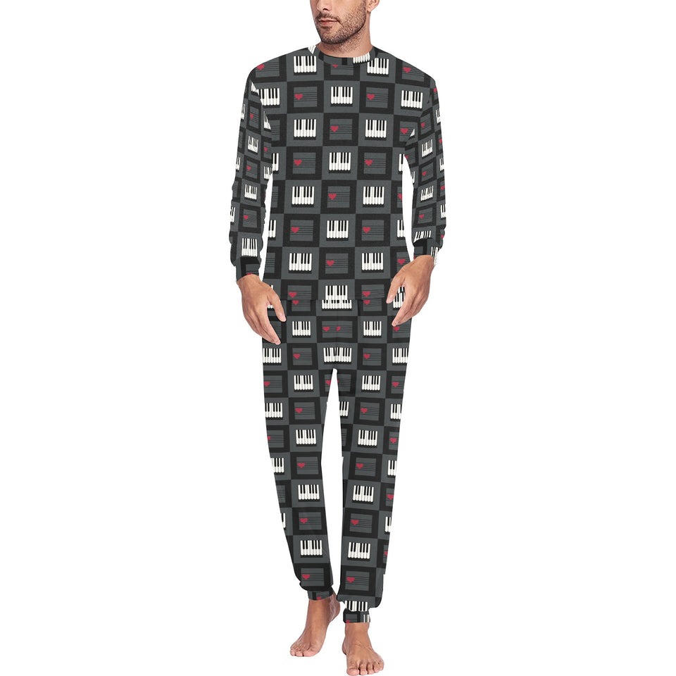 Piano Pattern Print Design 05 Men's All Over Print Pajama