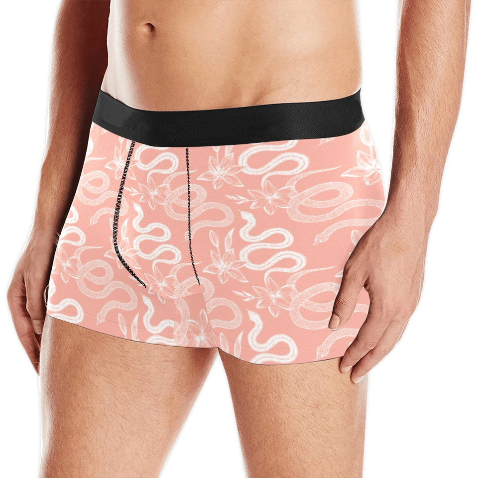 Snake lilies flower pattern Men's All Over Print Boxer Briefs Men's Underwear