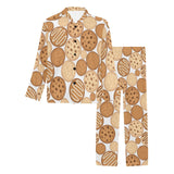 Various cookie pattern Men's Long Pajama Set