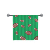 American football ball field background Bath Towel