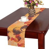 red rooster chicken cock pattern Table Runner