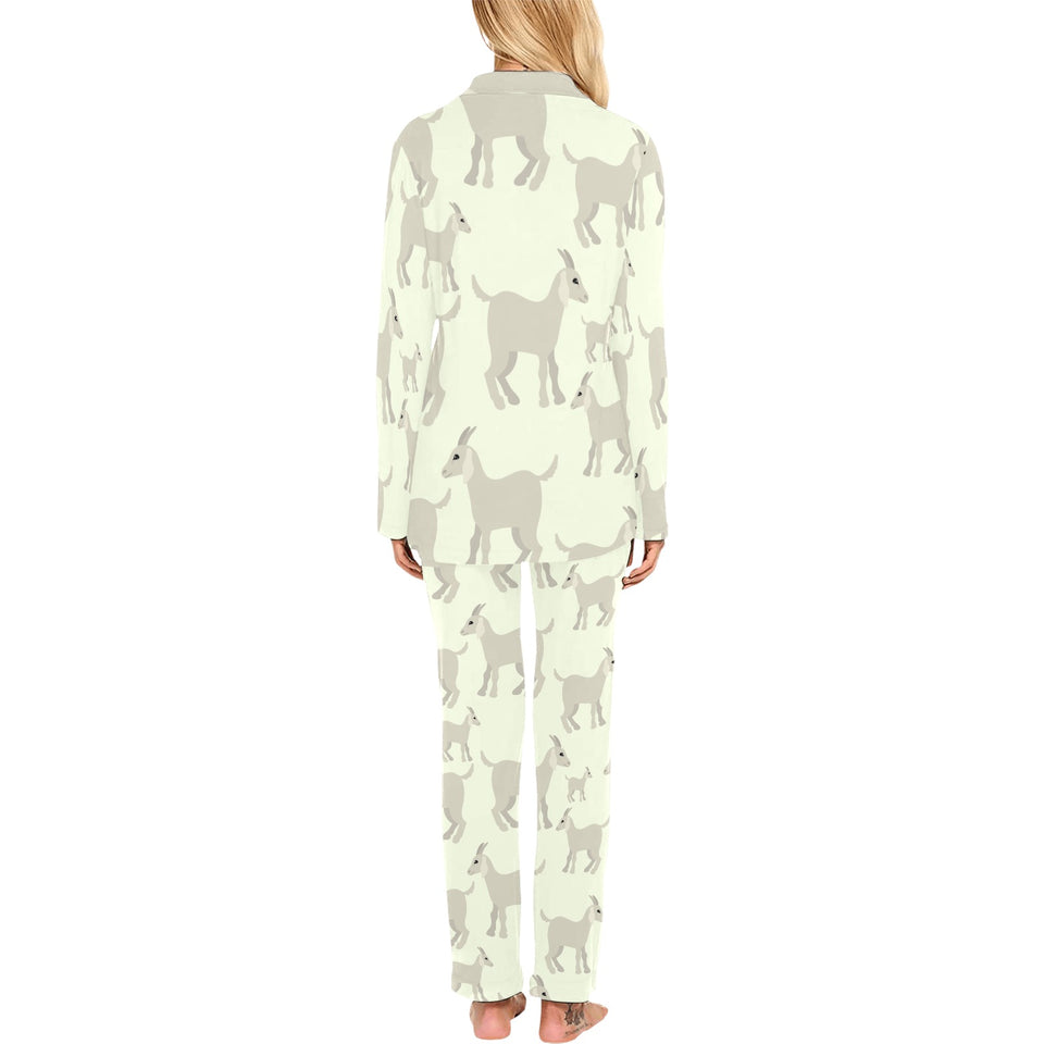 Little young goat pattern Women's Long Pajama Set