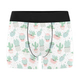 Pastel color cactus pattern Men's All Over Print Boxer Briefs Men's Underwear