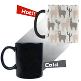 Llama Alpaca pattern Morphing Mug Heat Changing Mug