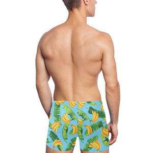 banana leaves banana design pattern Men's Swimming Trunks