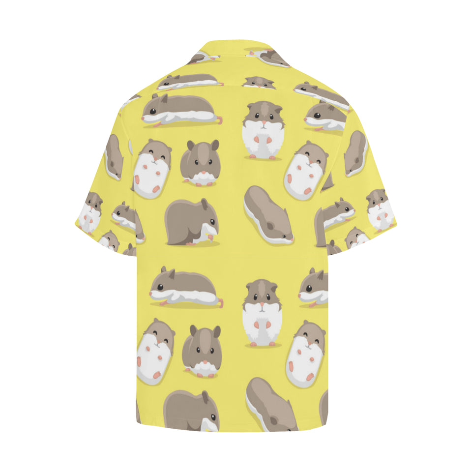 Cute Hamster pattern Men's All Over Print Hawaiian Shirt
