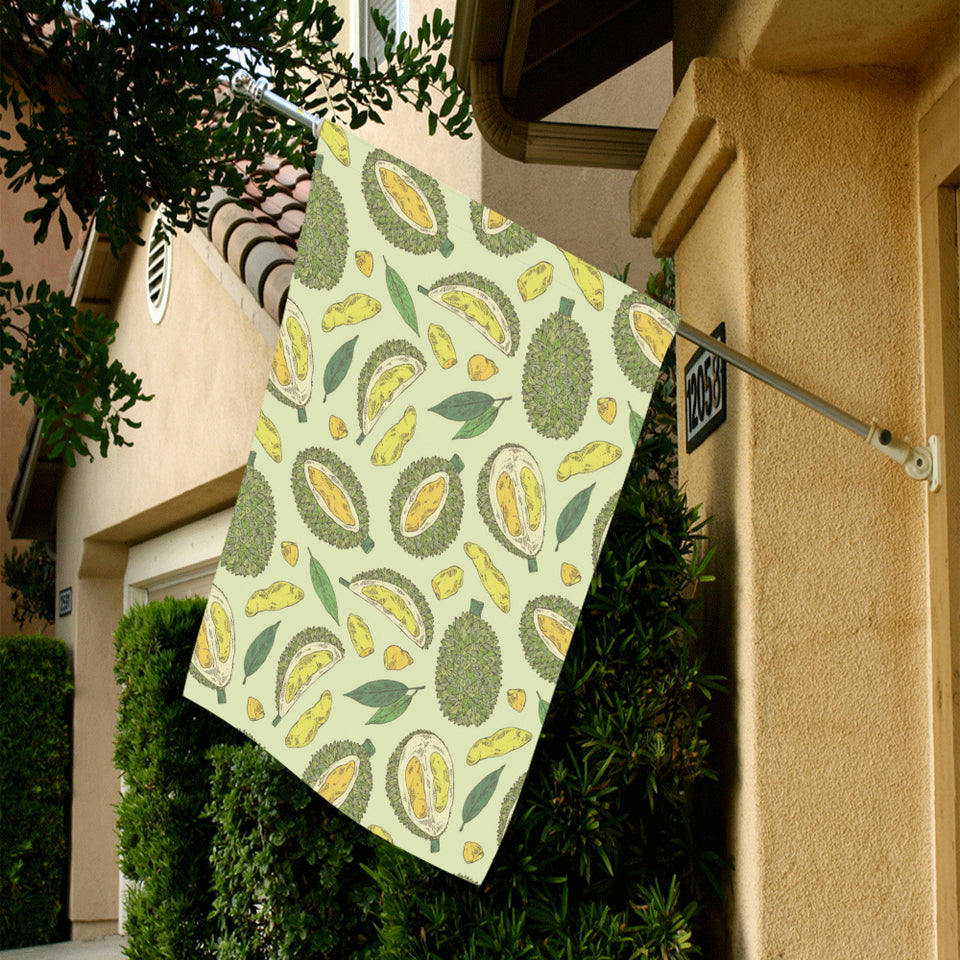 Durian leaves pattern background House Flag Garden Flag