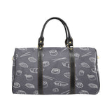 sushi pattern black background Travel Bag