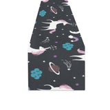 unicorn rainbows moon clound star pattern Table Runner