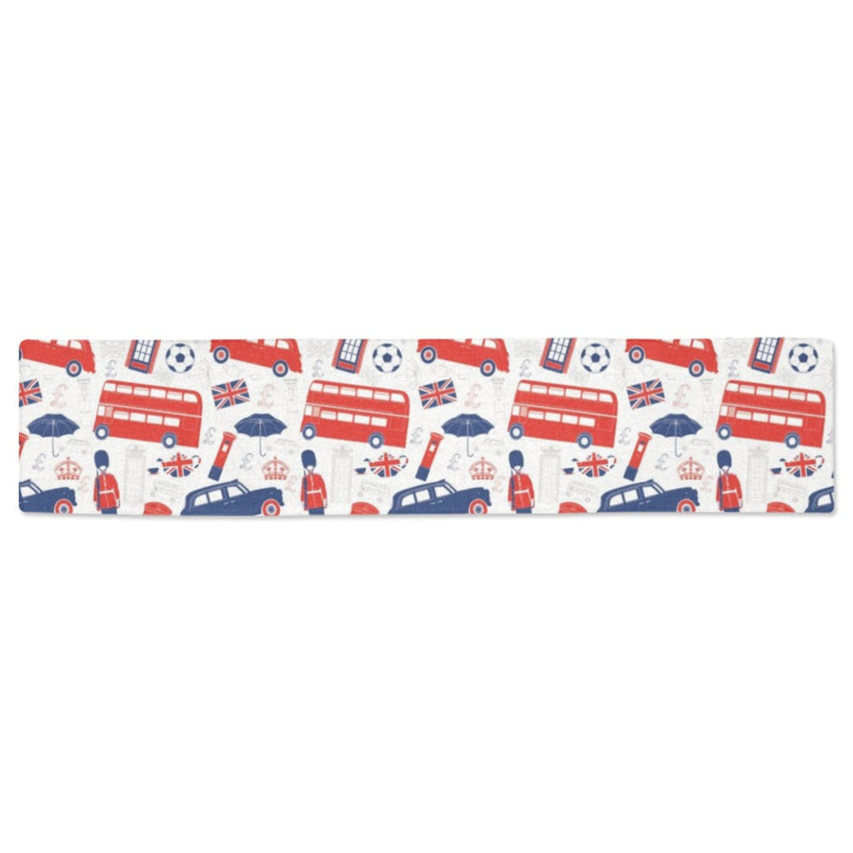 British Pattern Print Design 03 Table Runner