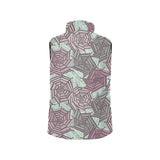 Spider web cobweb design color pattern Men's Padded Vest