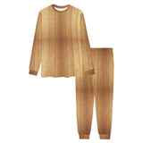 Wood Printed Pattern Print Design 05 Men's All Over Print Pajama