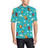 Hot Air Balloon Sky Pattern Men's All Over Print Polo Shirt