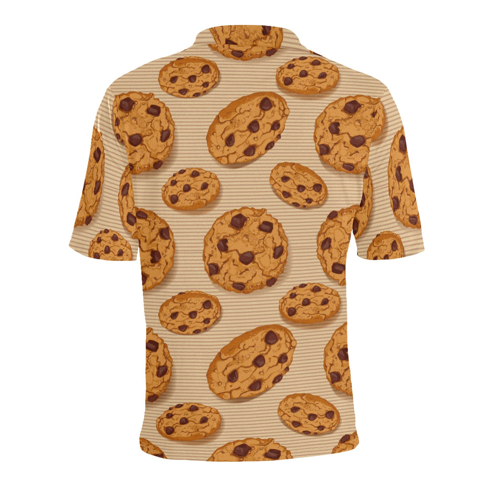 Cookie pattern Men's All Over Print Polo Shirt