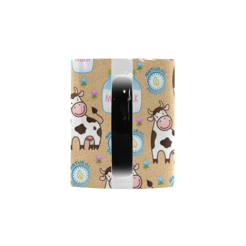 Cow bottle of milk pattern Morphing Mug Heat Changing Mug