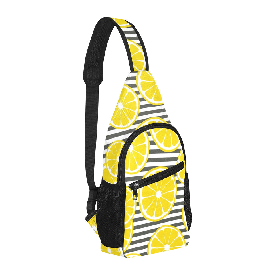 slice of lemon design pattern All Over Print Chest Bag