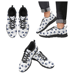 Swallow Pattern Print Design 03 Men's Breathable Sneakers ( Model 055)