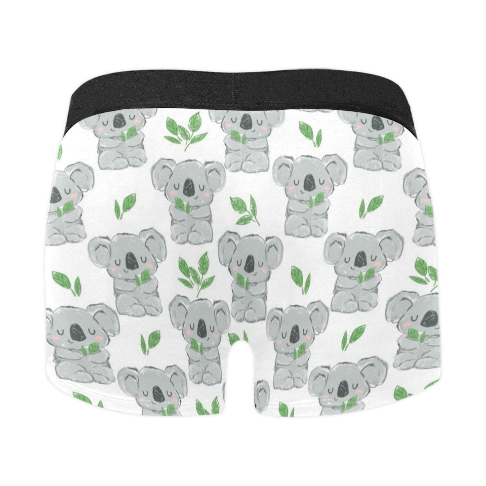 Hand drawn Koala leaves pattern Men's All Over Print Boxer Briefs Men's Underwear
