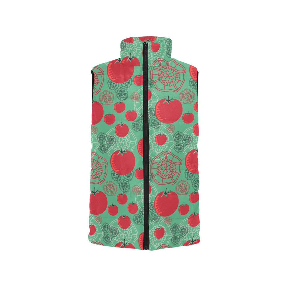 Tomato design pattern Women's Padded Vest