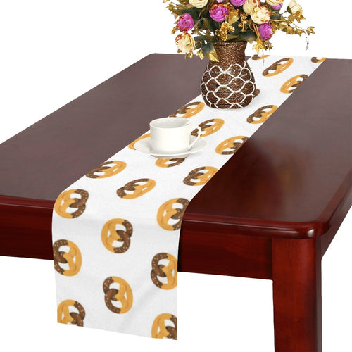 Pretzels Pattern Print Design 02 Table Runner