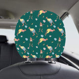 Kangaroo leaves pattern Car Headrest Cover