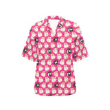 Guinea Pig Pattern Print Design 01 Women's All Over Print Hawaiian Shirt