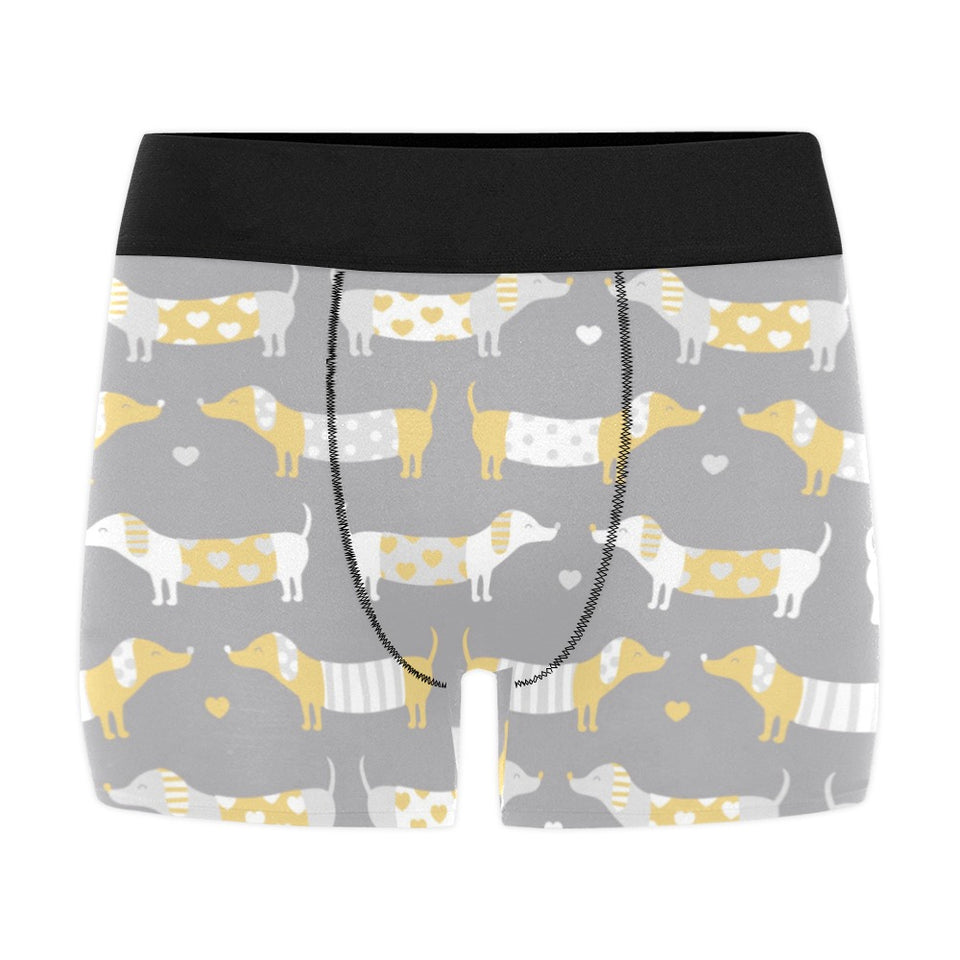 Cute dachshund dog pattern Men's All Over Print Boxer Briefs Men's Underwear