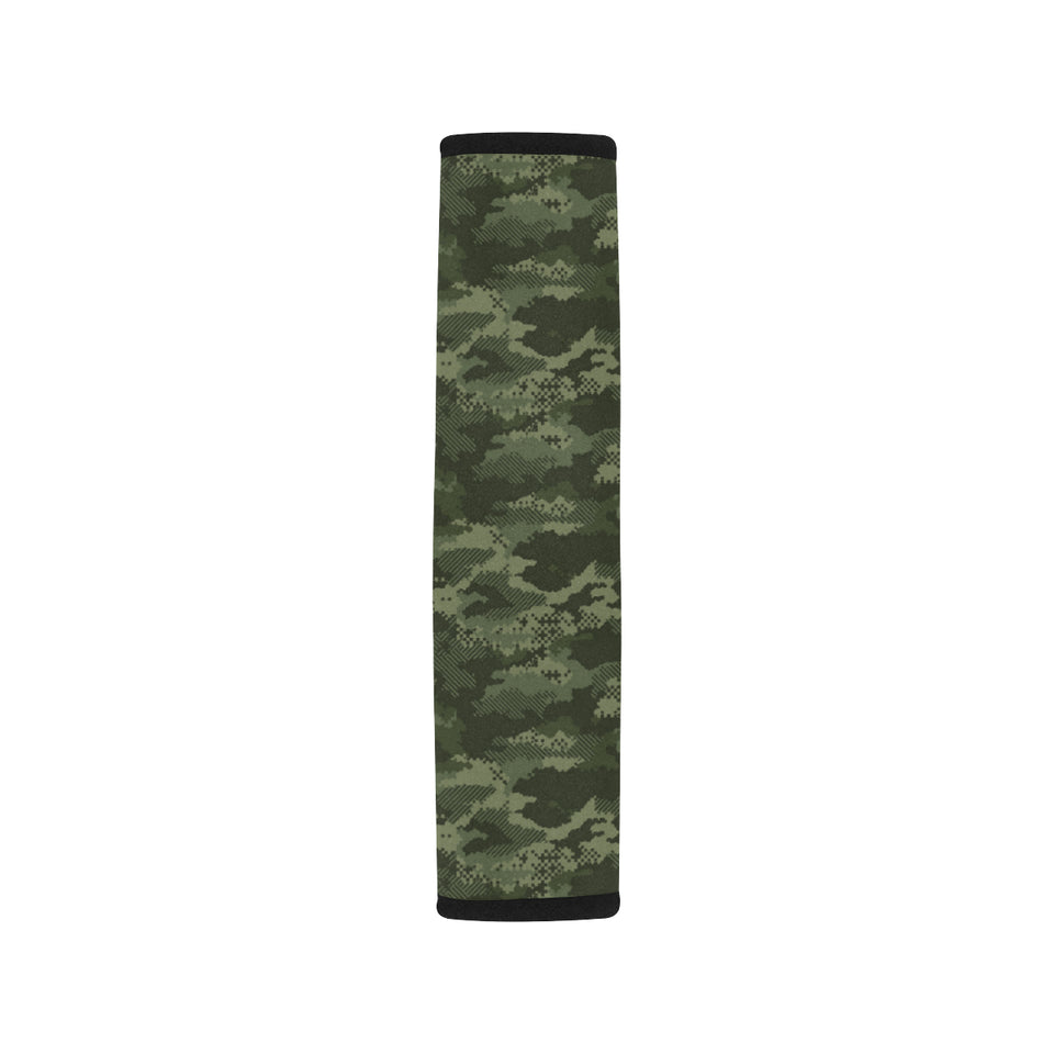 Digital Green camouflage pattern Car Seat Belt Cover