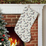 Pigeon Pattern Print Design 04 Christmas Stocking