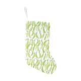 Green Peas Pattern Print Design 03 Christmas Stocking