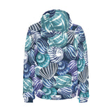 Shell design pattern Men's Padded Hooded Jacket