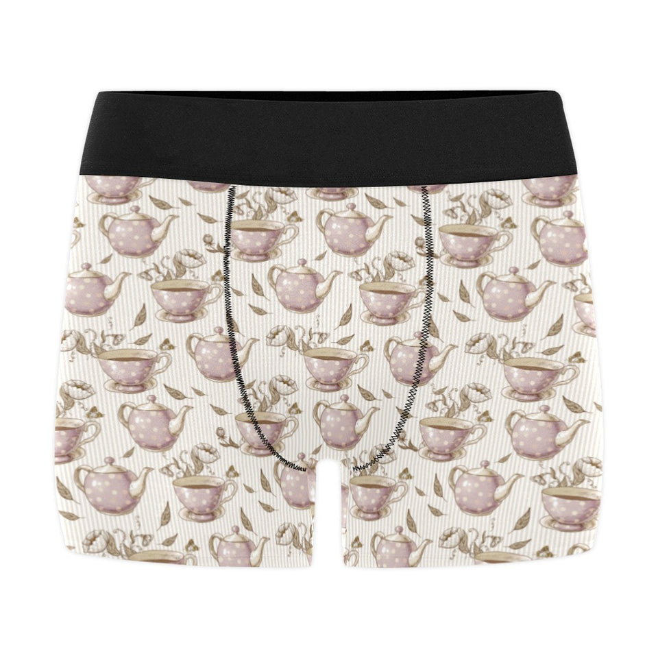 Tea pots Pattern Print Design 03 Men's All Over Print Boxer Briefs Men's Underwear