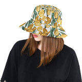yellow tulips pattern Unisex Bucket Hat