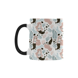 cute mermaid pattern Morphing Mug Heat Changing Mug