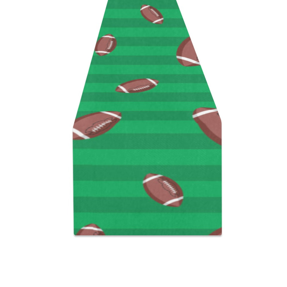 American football ball field background Table Runner
