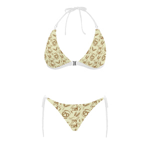 Windmill Wheat pattern Sexy Bikinis Two-Piece Swimsuits