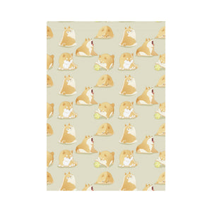 Cute fat shiba inu dog pattern House Flag Garden Flag