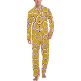 Passion fruits slice pattern Men's Long Pajama Set