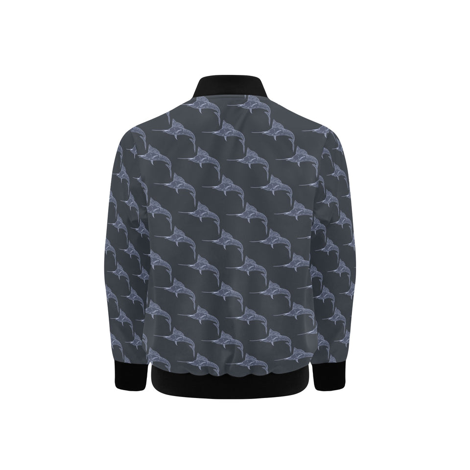 Swordfish Pattern Print Design 03 Kids' Boys' Girls' Bomber Jacket
