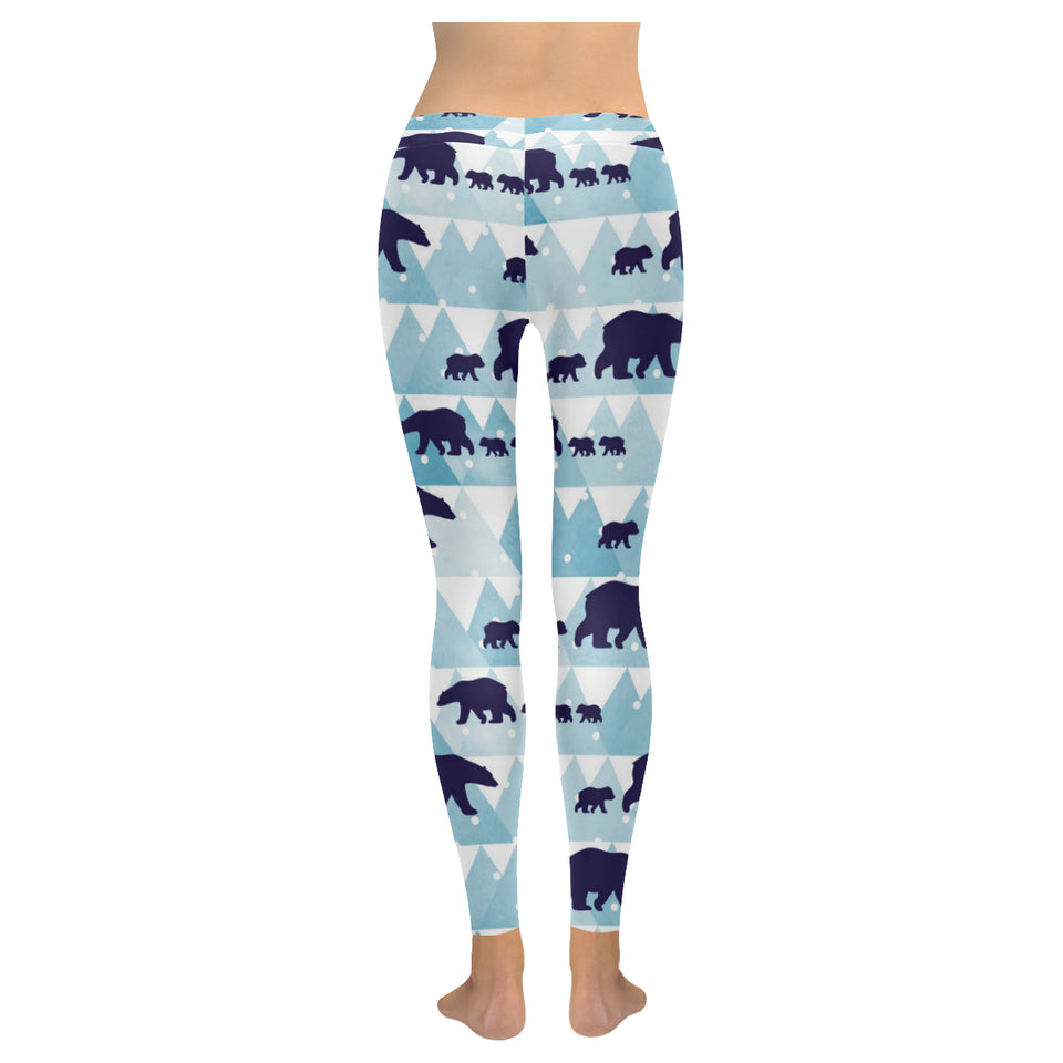 polar bear winter snow pattern Women's Legging Fulfilled In US