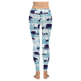 polar bear winter snow pattern Women's Legging Fulfilled In US