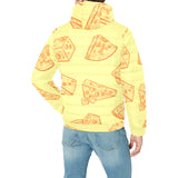 Cheese design pattern Men's Padded Hooded Jacket