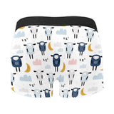 Cute sleeping sheep moon cloud pattern Men's All Over Print Boxer Briefs Men's Underwear