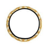Pretzels Pattern Print Design 01 Car Steering Wheel Cover