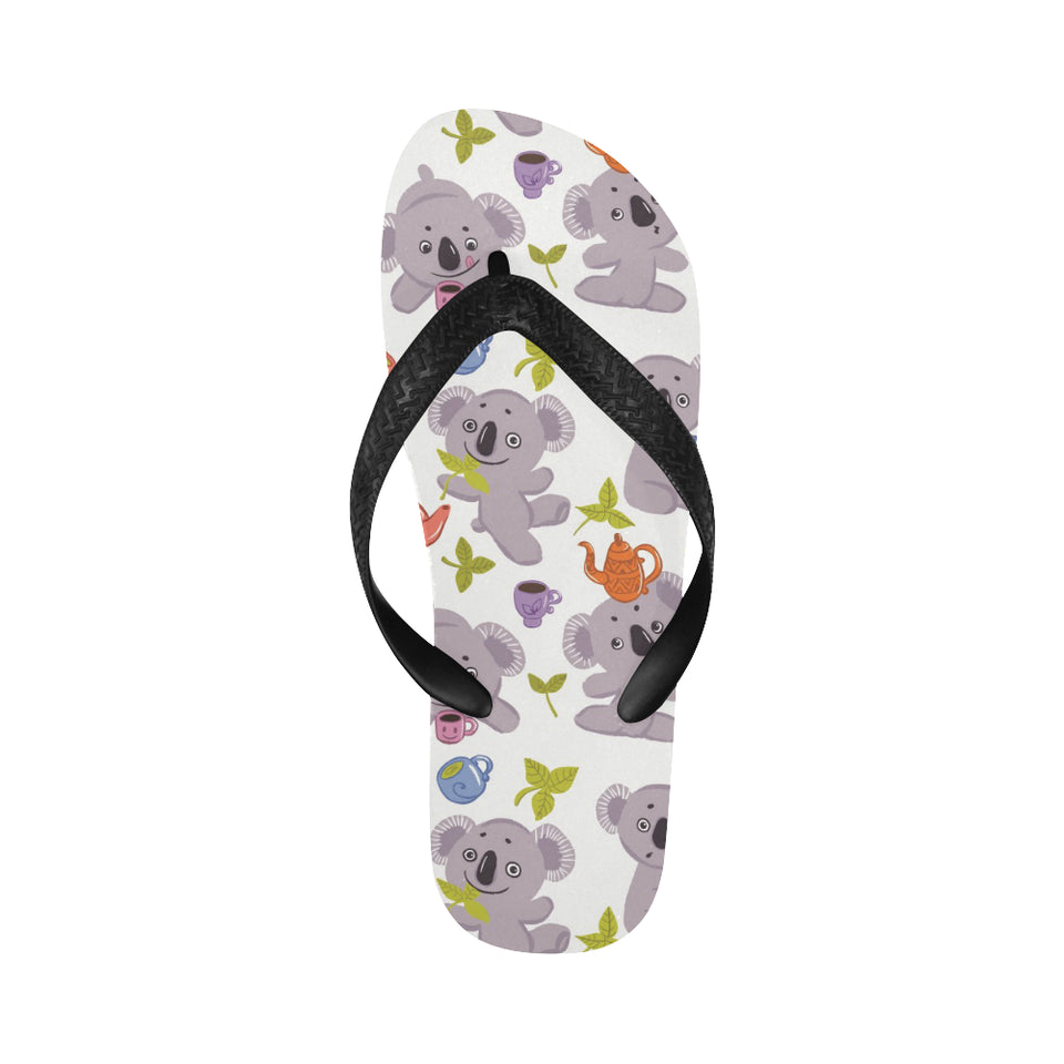 Cute koalas teapots tea Unisex Flip Flops