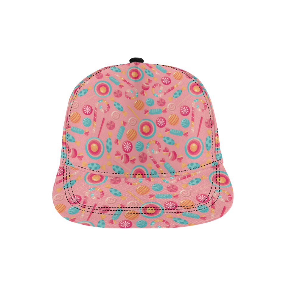 Colorful candy pattern All Over Print Snapback Cap