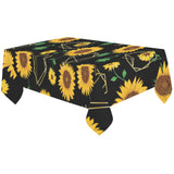 sunflower golden polygonal shapes Tablecloth