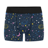 space pattern with planets, comets, constellations Men's All Over Print Boxer Briefs Men's Underwear